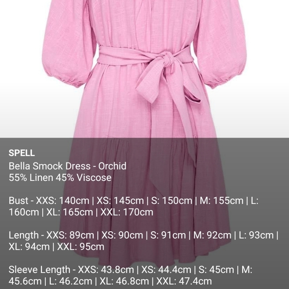 NWT Spell Bella Smock Mini Dress Size XS - Picture 4 of 4